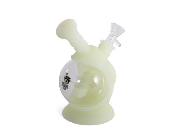 Bong silicona astronave 16,5cm (glow) Poppins Lab