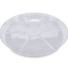 Prato redondo de plástico transparente (40 cm) VDL