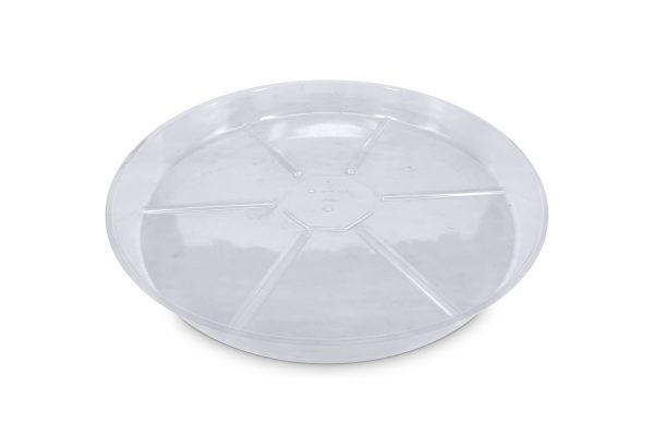Plato redondo plástico transparente (40 cm) VDL