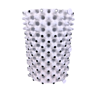 Maceta redonda white outside/black inside 9 L Root Plus