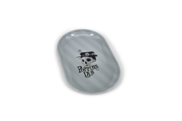 Bandeja de metal rayas 130x80mm Poppins Lab
