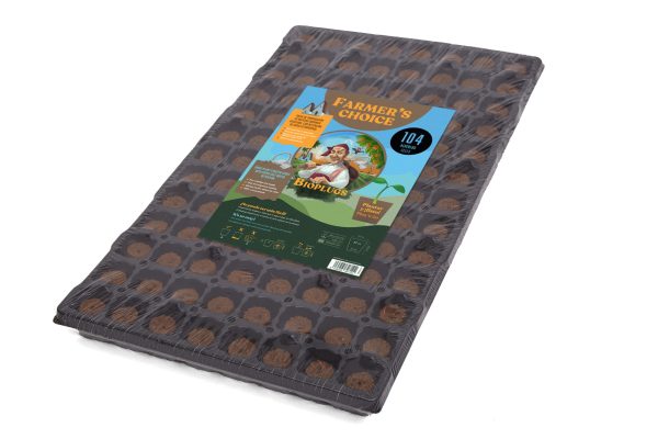 Bandeja Bioplugs Dry 104 alv (37 x 37 x 50 mm) Farmer´s Choice