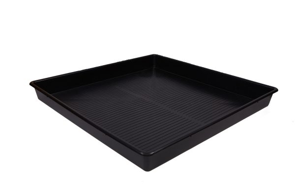 Bandeja negra cuadrada ECO 120 x 120 x 12 cm