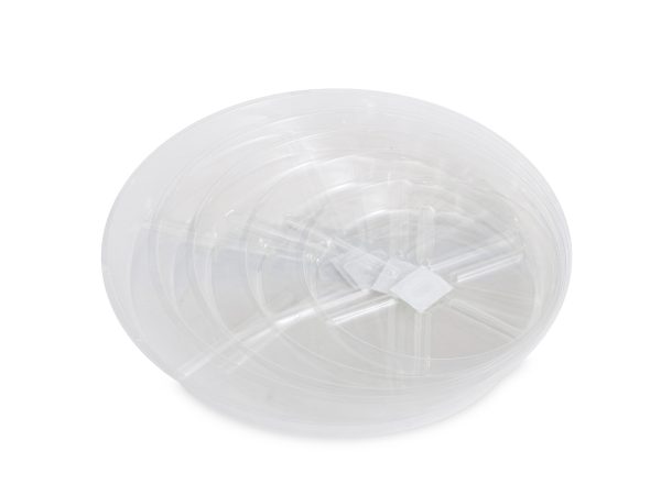 Round transparent plastic plate (20 cm) VDL
