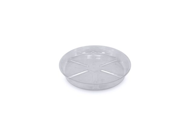 Round transparent plastic plate (25 cm) VDL