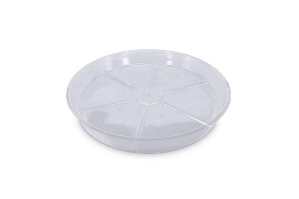 Round transparent plastic plate (34 cm) VDL