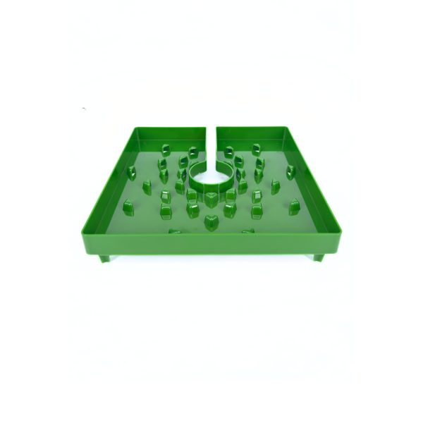 Tapa de maceta cuadrada verde 15 cm - Imagen 2