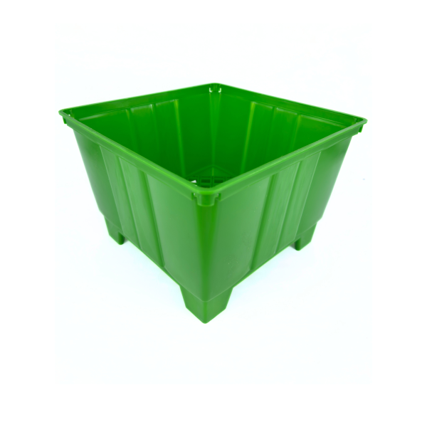Maceta cuadrada verde 20 cm