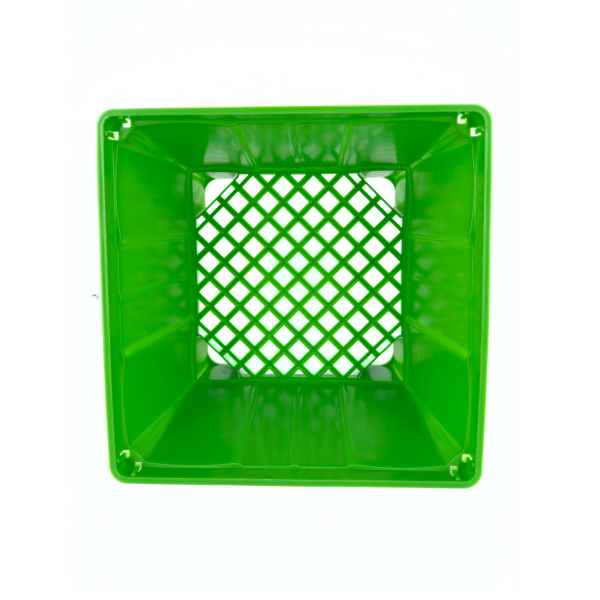 Maceta cuadrada verde 20 cm - Image 2