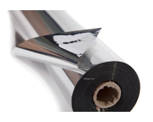 Plástico Mylar ultra plateado 100 x 1,4 m x 35µm