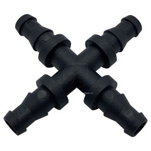 Pieza de unión en cruz 9mm Autopot