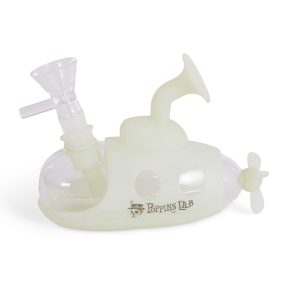 Bong silicona submarino 12,5cm (glow) Poppins Lab