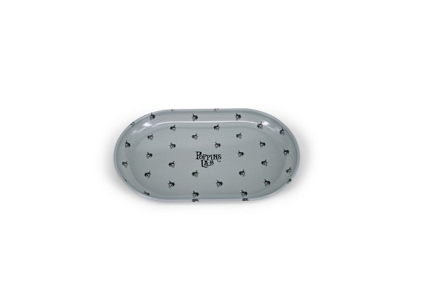 Bandeja de metal beis 130x80mm Poppins Lab