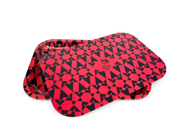 Bandeja de metal roja 288x188mm magnetic cover Poppins Lab - Image 2