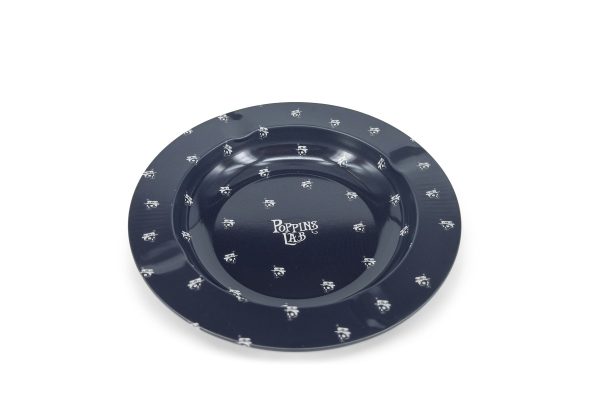 Cenicero de metal redondo negro 138mm Poppins Lab