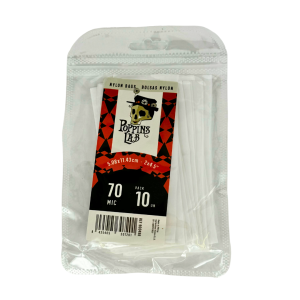 Bolsa nylon 70 mic 5x11cm (10 u) Poppins Lab