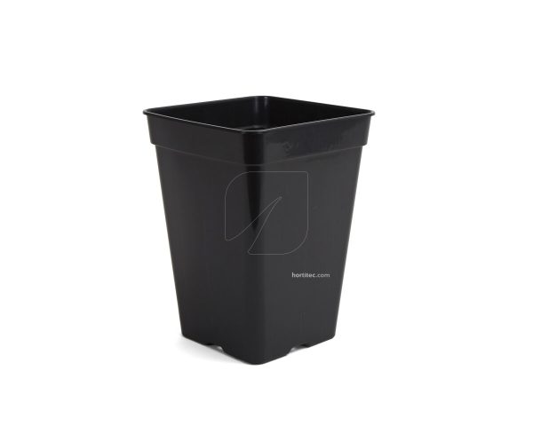 Black square pot (11 x 11 x 12 cm) (85 pcs) (0.7 L) - Image 2