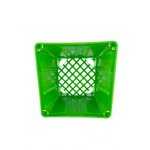 Maceta cuadrada verde 15 cm - Image 2