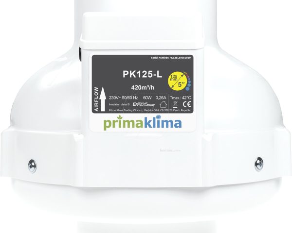 Extractor pk 125 mm-L 1 vel (360 m³/h) - Image 3