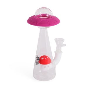 Bong cristal / silicona ufo 18cm (glow) Poppins Lab