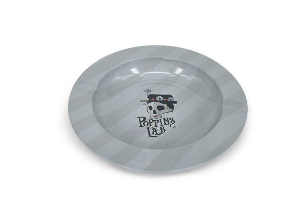 Round metal ashtray stripes 138mm Poppins Lab - Image 2