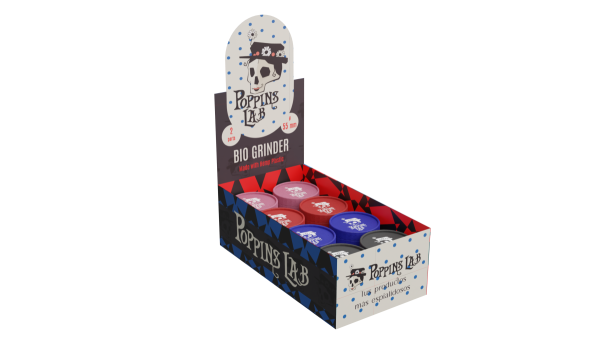 Grinder bio 55mm (display 24 uds) Poppins Lab