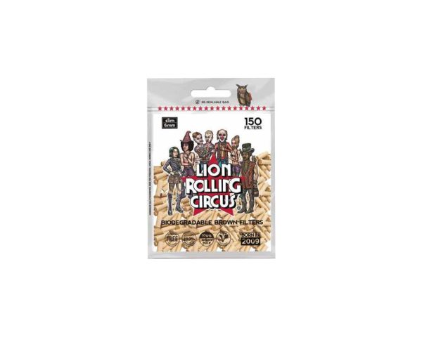 Filtros biodegradables Lion Rolling Circus