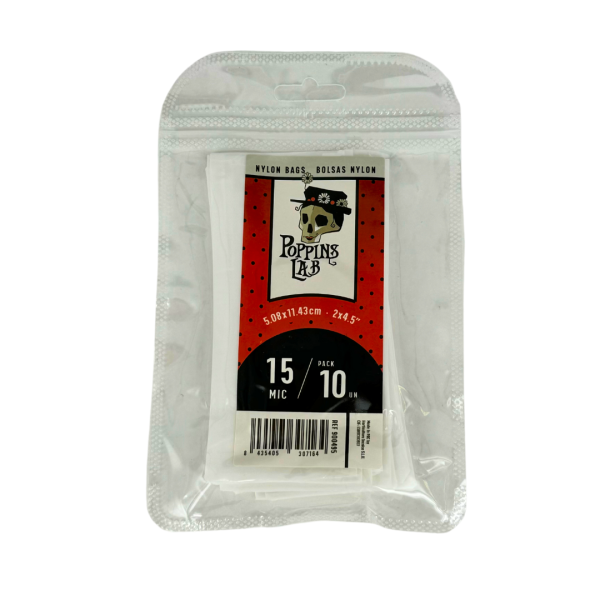 Bolsa nylon 15 mic 5x11cm (10 u) Poppins Lab - Imagen 2