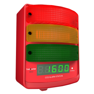 (AS-2) Estación de alarma de co2 con pantalla led
