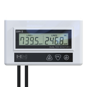 DM-3 Monitor digital on-line duplo EC/TDS HM