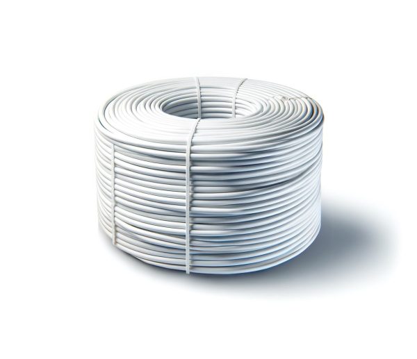 Microtubo polietileno blanco/negro 5 Ø 100 m