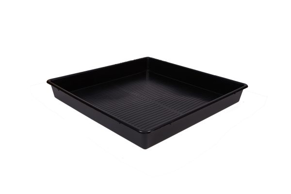 Bandeja negra cuadrada ECO 80 x 80 x 12 cm