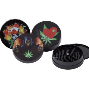 Grinder grande negro opaco