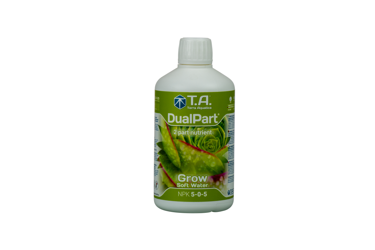 Dualpart grow agua blanda 0.5 l terra aquatica