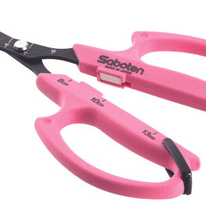 Tesoura automática reta rosa Saboten