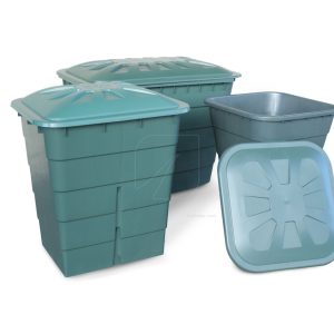 Deposito cuadrado verde 300 l (77 x 62 x 83 cm)
