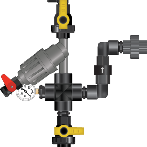 Kit inicio para bomba lo-flo 3/4" Dosatron
