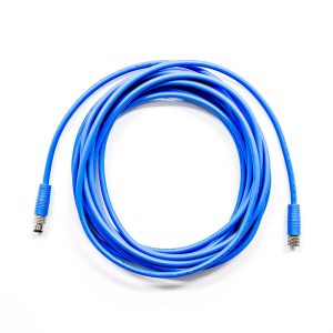M8 4pin Male to 4Pin Female Double End Cable 5m 24AWG PVC RAL5015 Blue