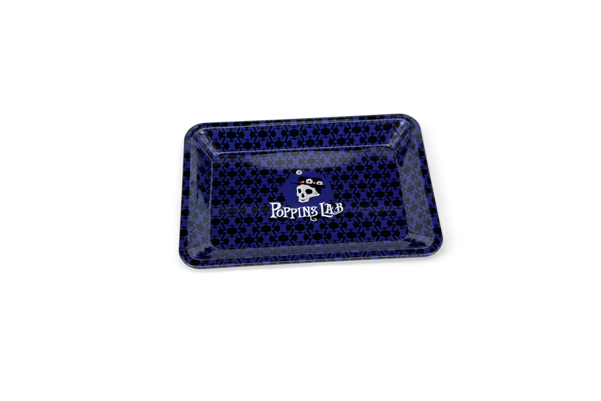 Bandeja de metal azul 180x125mm Poppins Lab