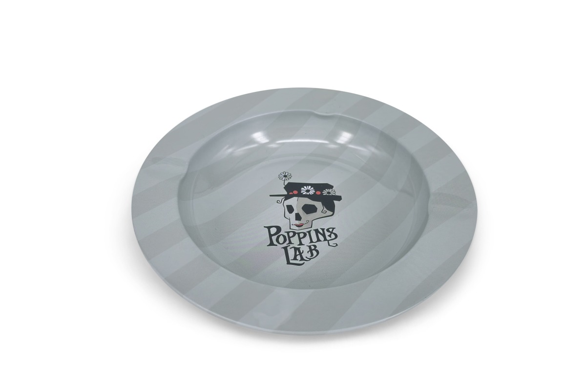 Cenicero de metal redondo rayas 138mm Poppins Lab - Image 2
