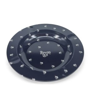 Cenicero de metal redondo negro 138mm Poppins Lab