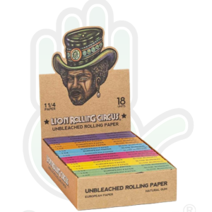 Papel natural 1.1/4 (18 uds) Lion Rolling Circus