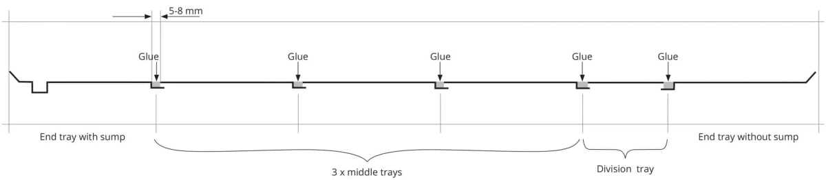 Bandeja de final sin desague (120x204 cm) Staal&Plast - Image 3