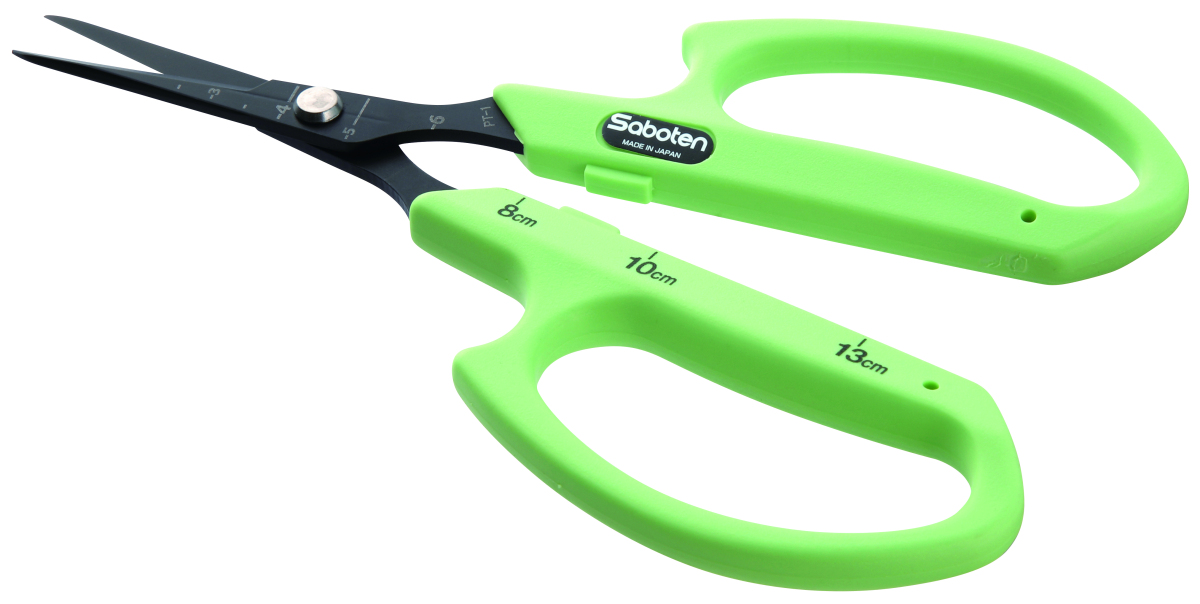 Tijera recta verde Saboten