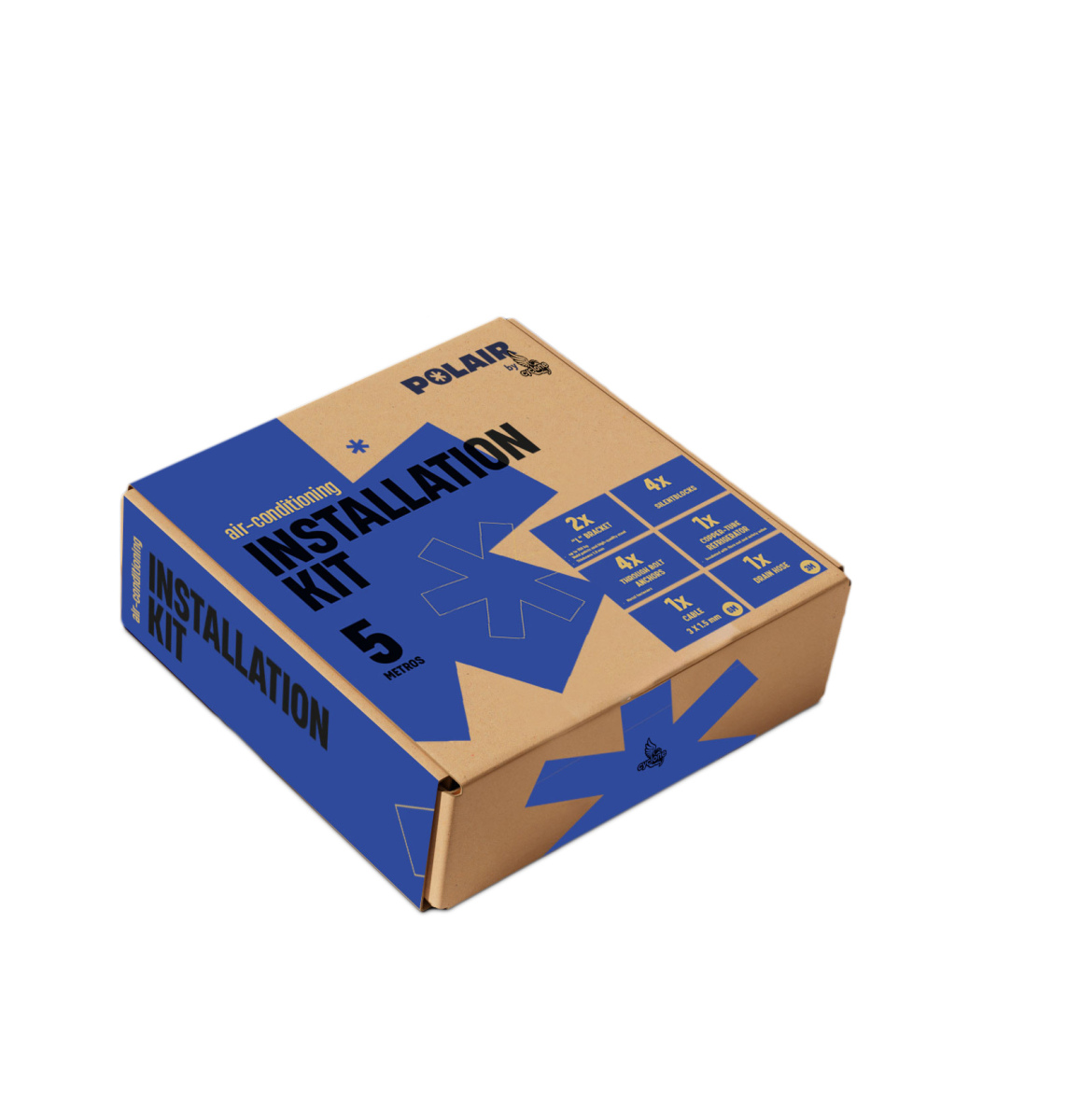 Kit instalación 5m 1/4" - 1/2" Polair