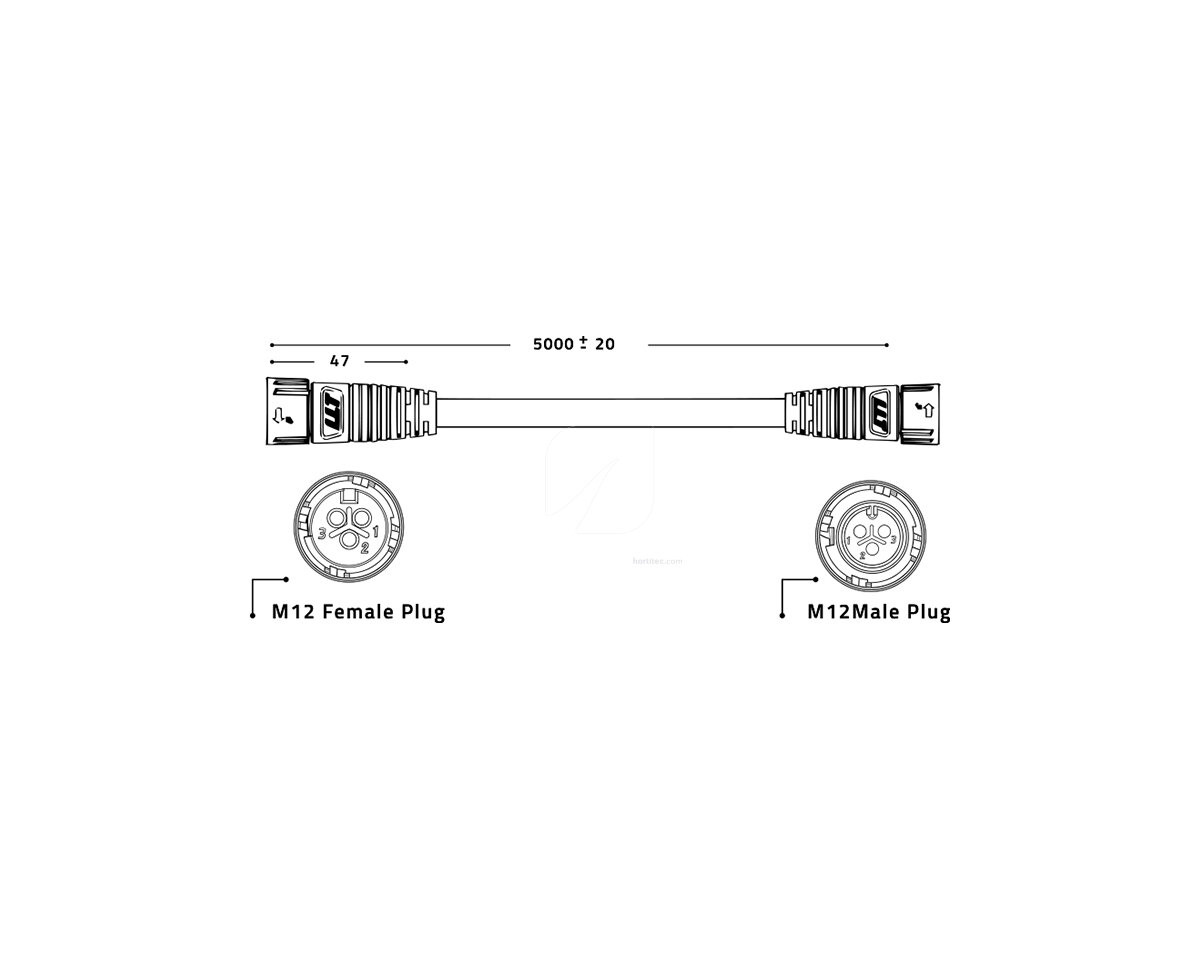 Cable de control en cadena LED 5 m Zeus Lumatek - Image 2