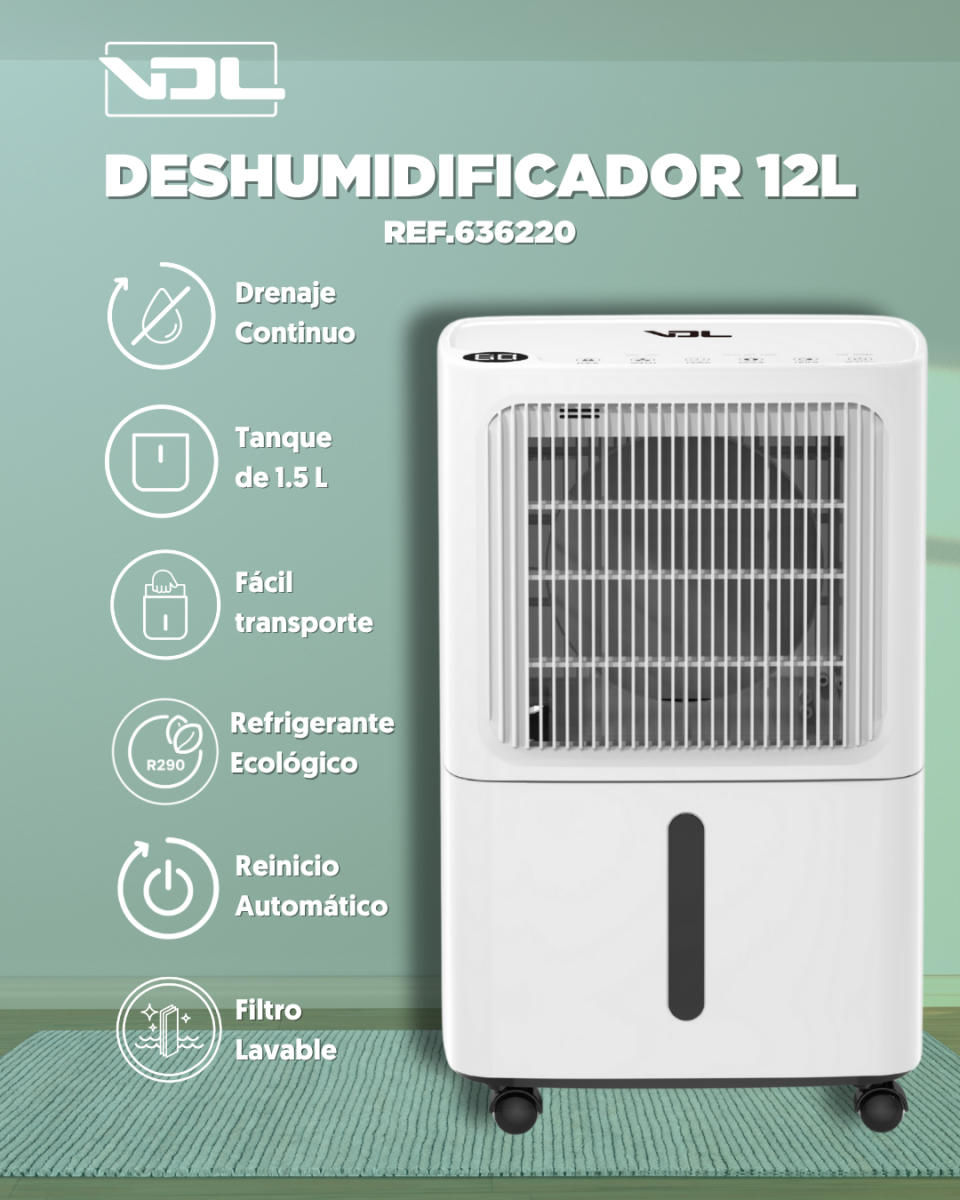 Deshumidificador 12 L/D VDL - Image 2