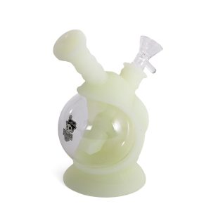 Spaceship silicone bong 16.5cm (glow) Poppins Lab
