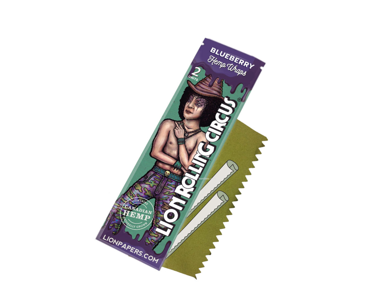 Papel Hemp Wrap blueberry