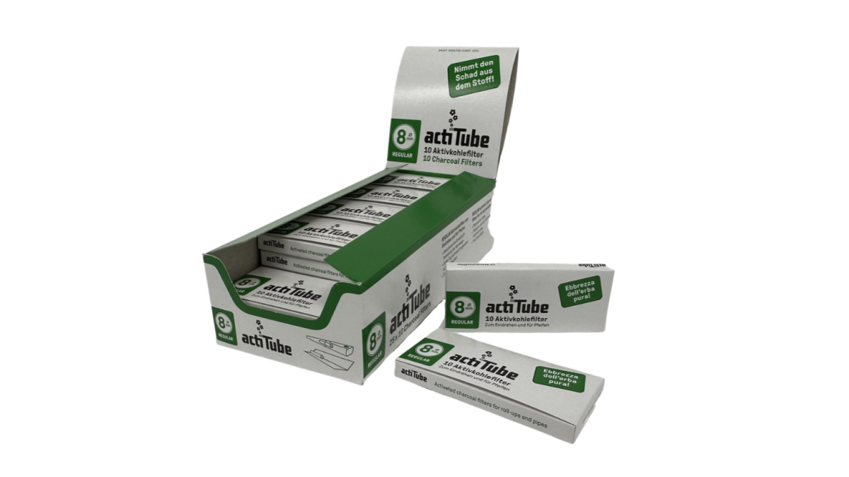 Filtro display (25 x 10 filtros) (ø 8 mm) Actitube